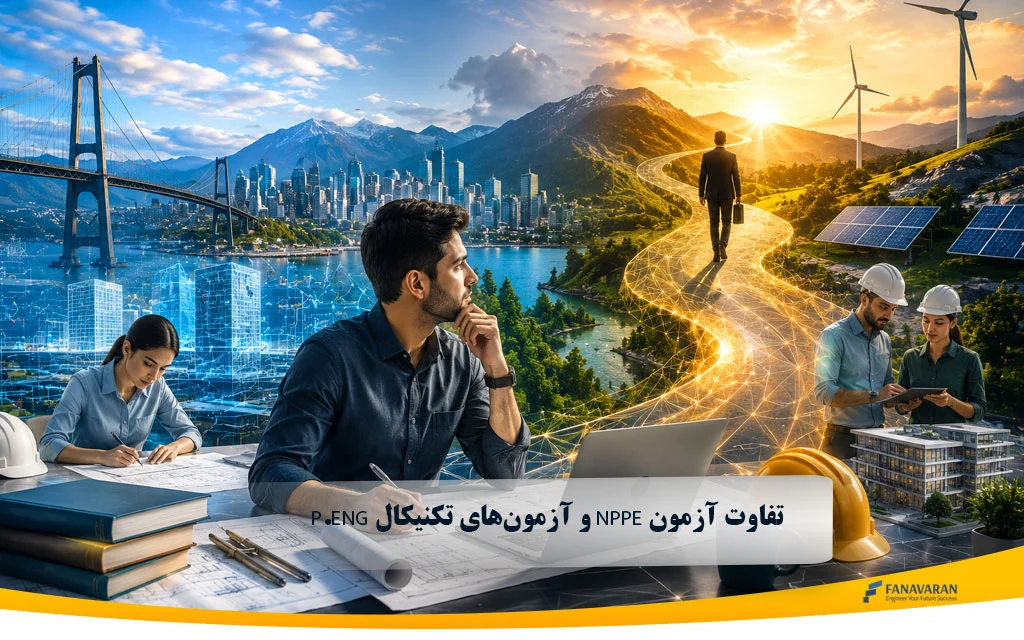 تفاوت آزمون NPPE و آزمون‌های تکنیکال P.Eng | راهنمای کامل