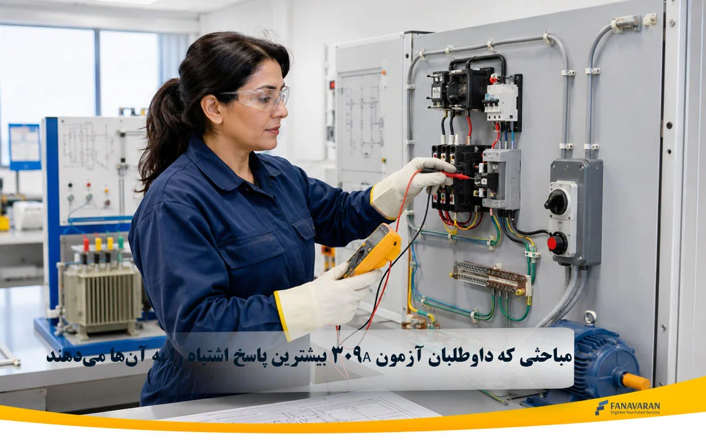 مباحثی که داوطلبان آزمون 309A بیشترین پاسخ اشتباه را به آن‌ها می‌دهند